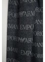 Dugi vuneni šal Emporio Armani boja: tamno plava, s uzorkom, 625060 CC786