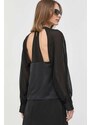 Bluza Marella za žene, boja: crna, glatka