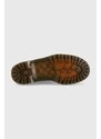 Kožne čizme Dr. Martens 1460 Bex za žene, boja: smeđa, ravna potpetica