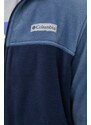 Sportska dukserica Columbia Steens Mtn za muškarce, boja: tamno plava, glatka