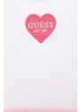 Dječja pamučna majica kratkih rukava Guess boja: bijela