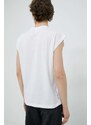 Pamučna majica Drykorn Frili boja: bijela