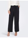 Only Crne žene široke satenske hlače SAMO Victoria - Žene