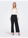 Only Crne žene široke satenske hlače SAMO Victoria - Žene