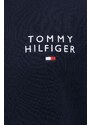 Homewear dukserica Tommy Hilfiger boja: tamno plava, s uzorkom