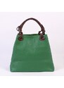 Luksuzna Talijanska torba od prave kože VERA ITALY "Zafolia", boja zelena, 28x34cm