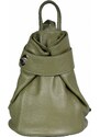 Luksuzna Talijanska torba od prave kože VERA ITALY "Zelfia", boja tamno zeleno, 30x28cm