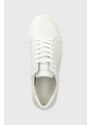 Kožne tenisice Calvin Klein LOW TOP LACE UP MONO HF boja: bijela, HM0HM01068