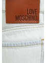 Traper kratke hlače Love Moschino za žene, s uzorkom, visoki struk