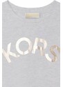 Dječja pamučna majica kratkih rukava Michael Kors boja: siva