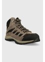 Cipele Columbia Crestwood Mid Waterproof za muškarce, boja: smeđa