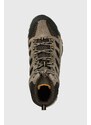 Cipele Columbia Crestwood Mid Waterproof za muškarce, boja: smeđa