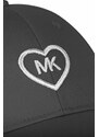 Pamučna kapa za djecu Michael Kors boja: crna, s aplikacijom