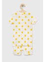 Dječja pamučna pidžama GAP x Disney boja: žuta, s uzorkom