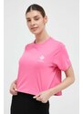 Pamučna majica Columbia boja: ružičasta