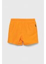 Dječje kratke hlače za kupanje Calvin Klein Jeans boja: narančasta
