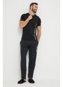 Gornji dio pidžame Polo Ralph Lauren boja: crna, s tiskom