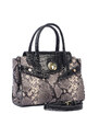 Luksuzna Talijanska torba od prave kože VERA ITALY "Karlay", boja životinjski print, 21x27cm