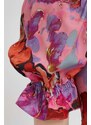 Haljina PS Paul Smith boja: ružičasta, mini, širi se prema dolje