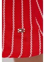Haljina Tommy Hilfiger boja: crvena, mini, ravna
