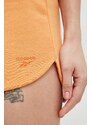 Kratke hlače Reebok za žene, boja: narančasta, glatki materijal, visoki struk