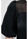 Bluza Dkny za žene, boja: crna, glatka