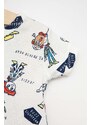 Dječja pamučna pidžama GAP x Pixar boja: bijela, s uzorkom