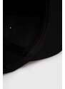 Pamučna kapa sa šiltom Volcom boja: crna, glatka