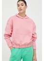 Dukserica 4F za žene, boja: ružičasta, s kapuljačom, glatka