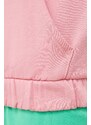 Dukserica 4F za žene, boja: ružičasta, s kapuljačom, glatka