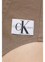 Top Calvin Klein Jeans za žene, boja: smeđa