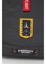 Ruksak Aeronautica Militare za muškarce, boja: siva, veliki, s aplikacijom