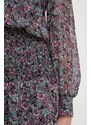 Haljina Morgan boja: ljubičasta, mini, širi se prema dolje