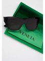 Sunčane naočale Bottega Veneta za žene, boja: crna