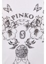 Pamučni top Pinko boja: bijela