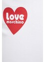 Donji dio trenirke Love Moschino boja: bijela, s tiskom