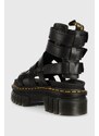 Kožne sandale Dr. Martens Ricki Gladiator za žene, boja: crna, s platformom, DM27402001.Ricki.Gladi-Blck.Nap.L