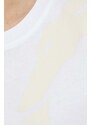 Pamučna majica Trussardi boja: bijela