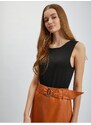 Orsay Brown Women's Leatherette Sheath Skirt - Women's