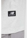 Pamučna majica New Balance UT31551SAH boja: siva, s tiskom