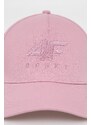Pamučna kapa sa šiltom 4F boja: ružičasta, glatka
