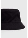 Dvostrani pamučni šešir Calvin Klein boja: crna, pamučni