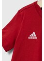 Dječja pamučna majica kratkih rukava adidas Performance ENT22 TEE Y boja: crvena, glatki model
