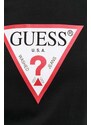 Pamučna majica Guess boja: crna