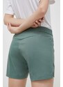 Kratke outdoor hlače Mammut Massone Light boja: zelena, glatki materijal, srednje visoki struk