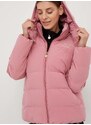 Jakna EA7 Emporio Armani za žene, boja: ružičasta, za zimu