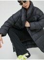 Pernata jakna adidas Originals za žene, boja: crna, za zimu, oversize