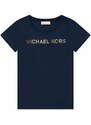 Dječja majica kratkih rukava Michael Kors boja: tamno plava