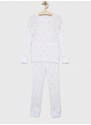 Pamučna pidžama Polo Ralph Lauren boja: bijela, s uzorkom