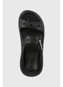 Natikače Crocs Classic Crush Sandal za žene, boja: crna, s platformom, 207670